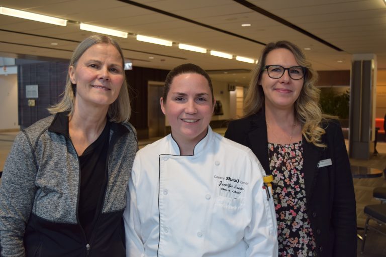 three female staff members