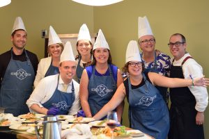 Group Photo of Shaw Centre Team with Chef