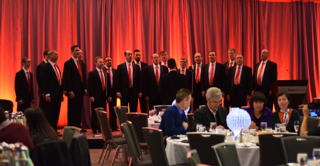 Mens Choir on Stage