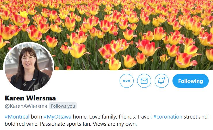 Karen Wiersma Twitter Banner