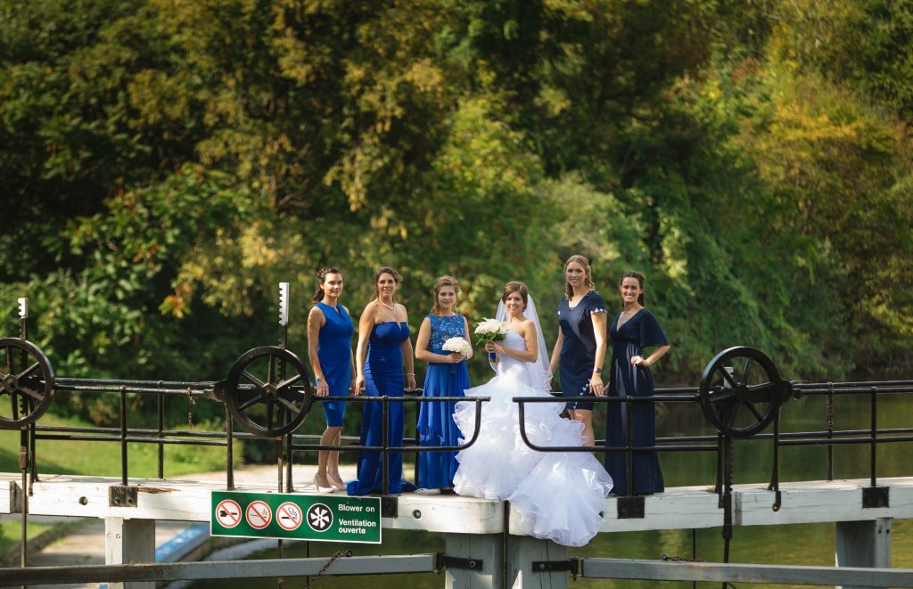 Bridal Party at Ottawa Locks