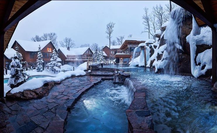 Nordik Spa in the winter
