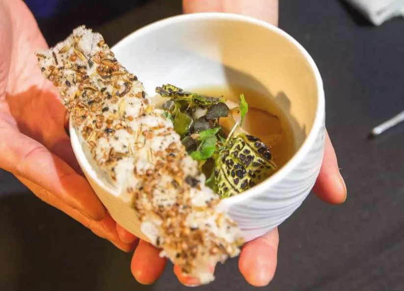 green leafy food in a white dish