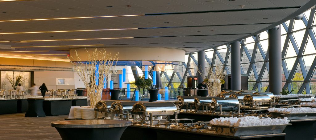 Shaw centre second floor buffet set up