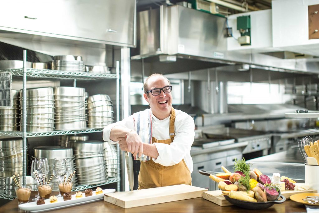 Chef Patrick Turcot in kitchen