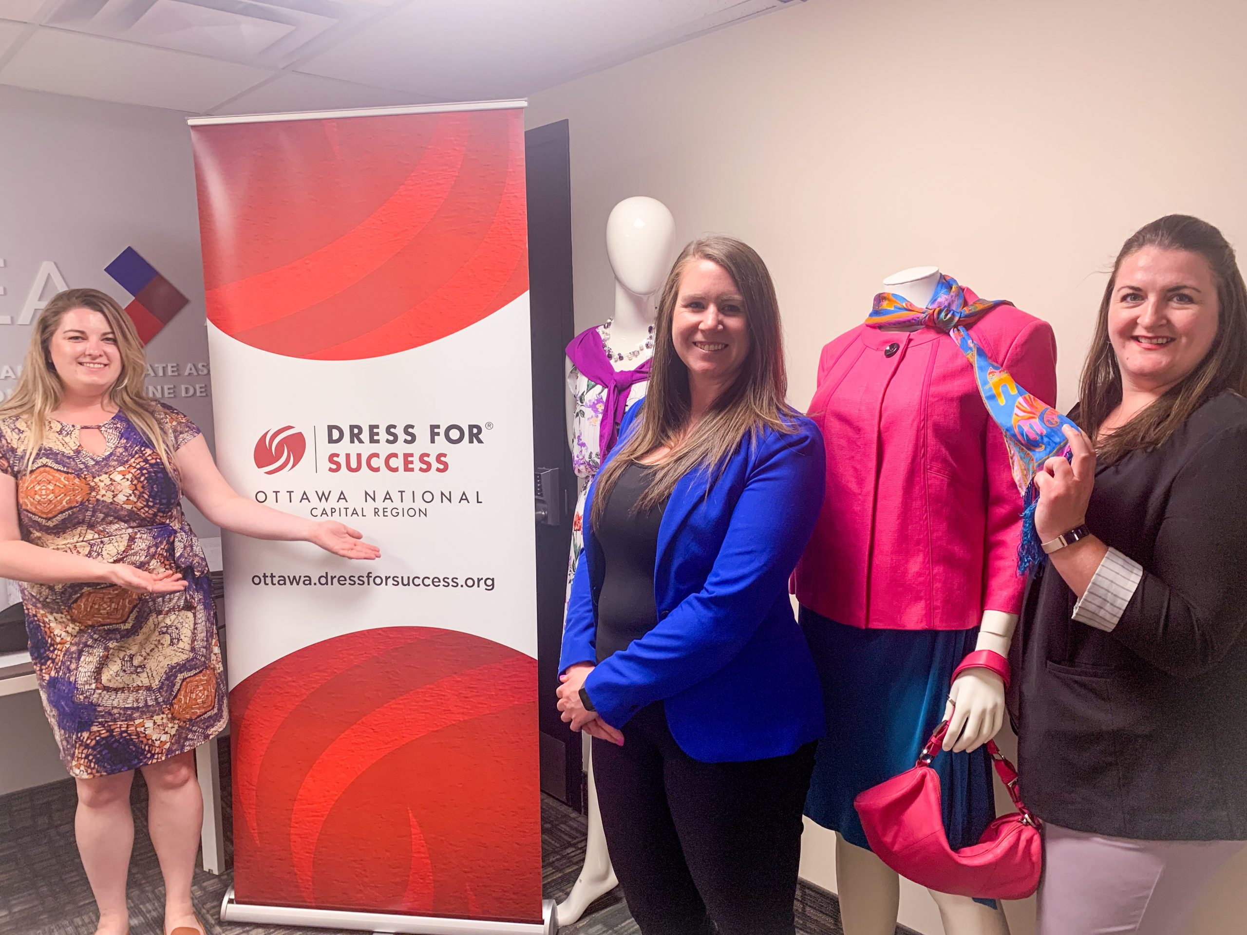 Trisha, Heidi and Kyla at Dress for Success
