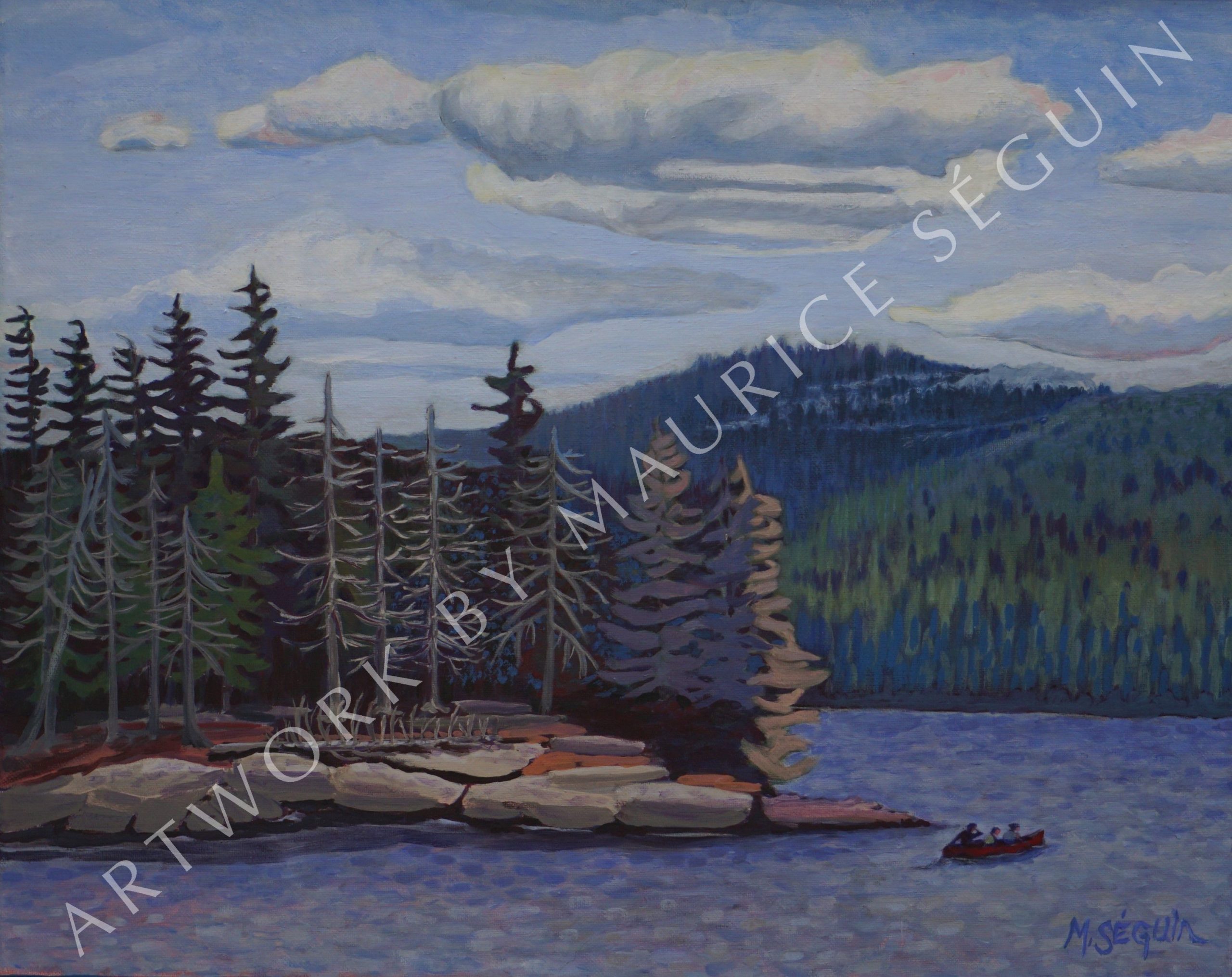 "Rolling Fog" Painting