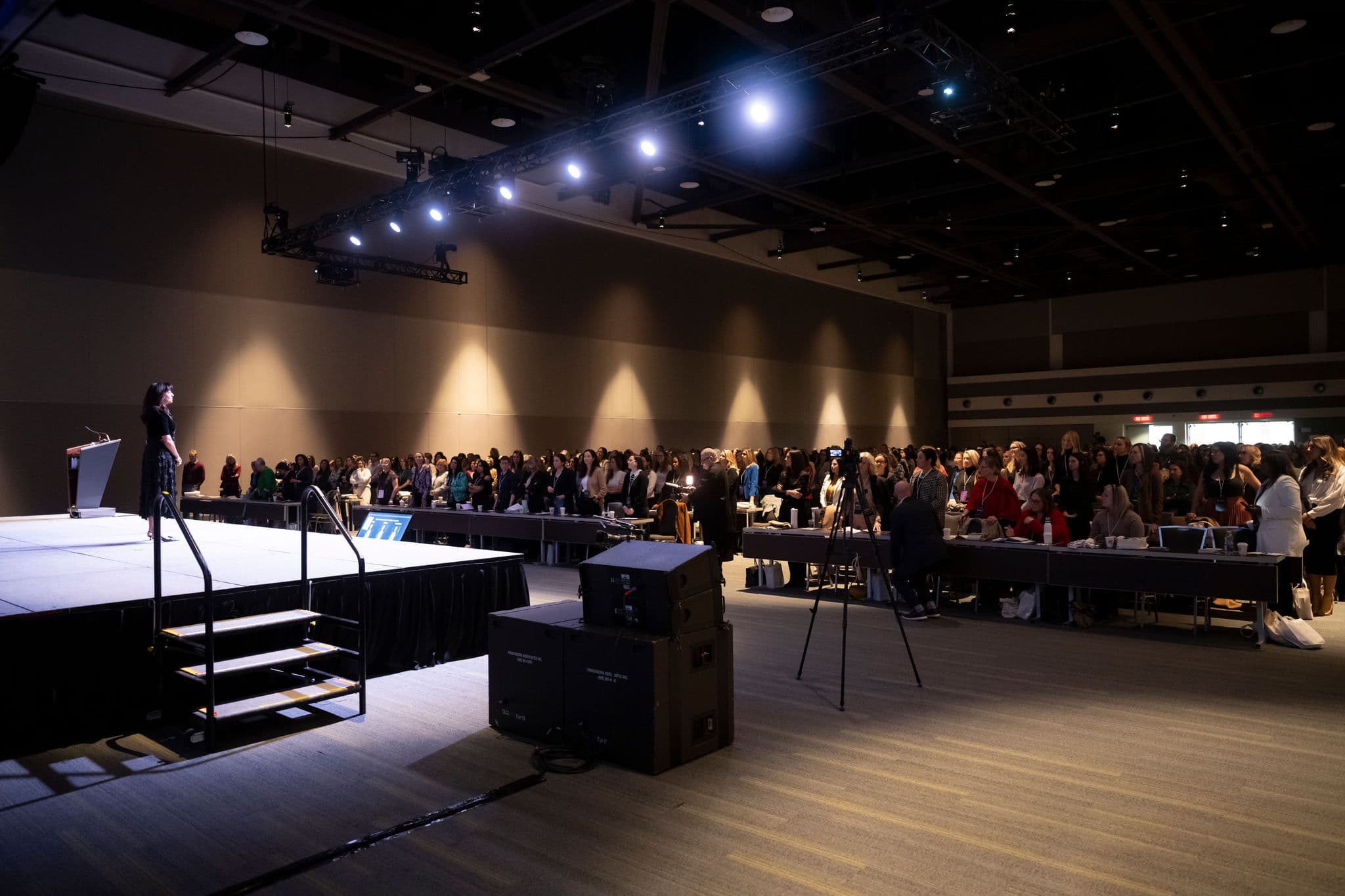 Dr. Shimi Kang speaking to the audience