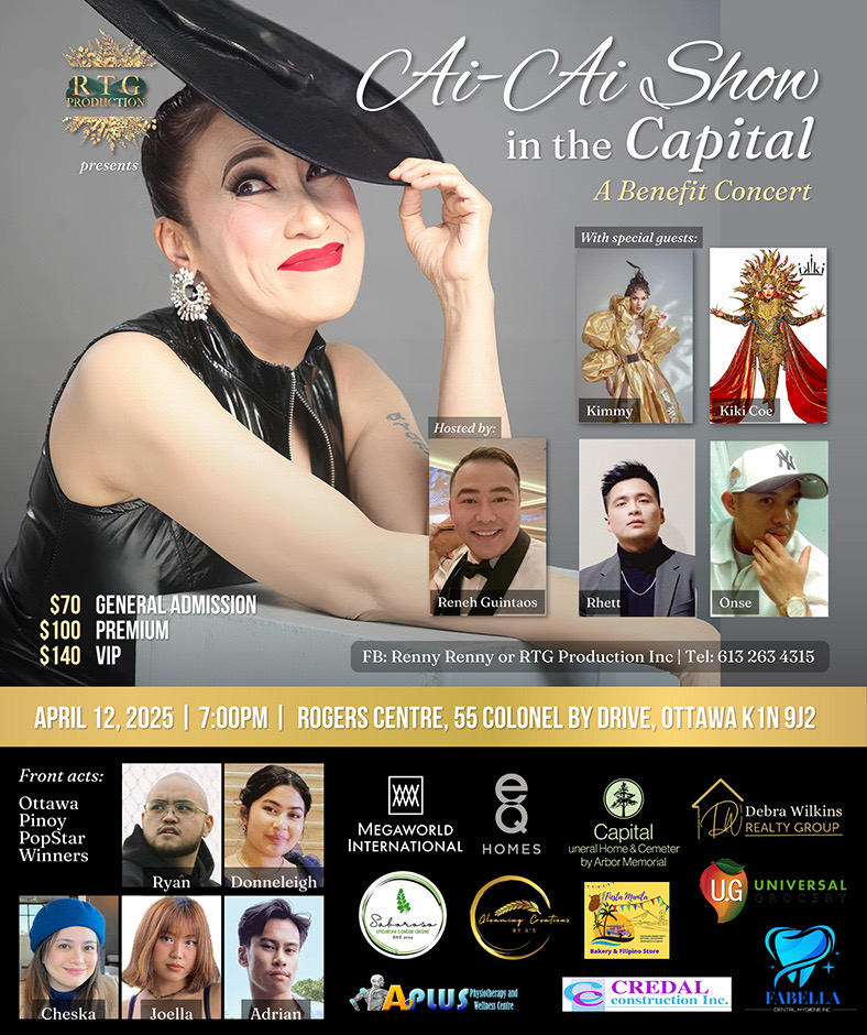 Advertisement poster for the Ai-Ai show in the capital.