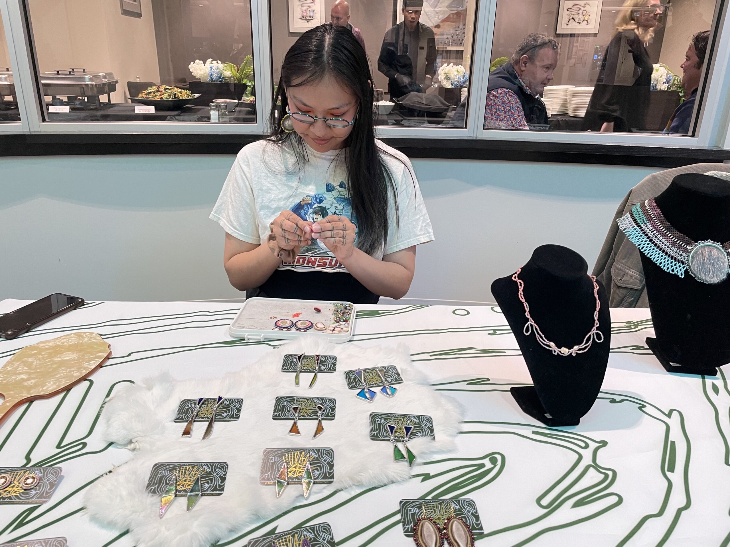 Inuit art stall at the venue
